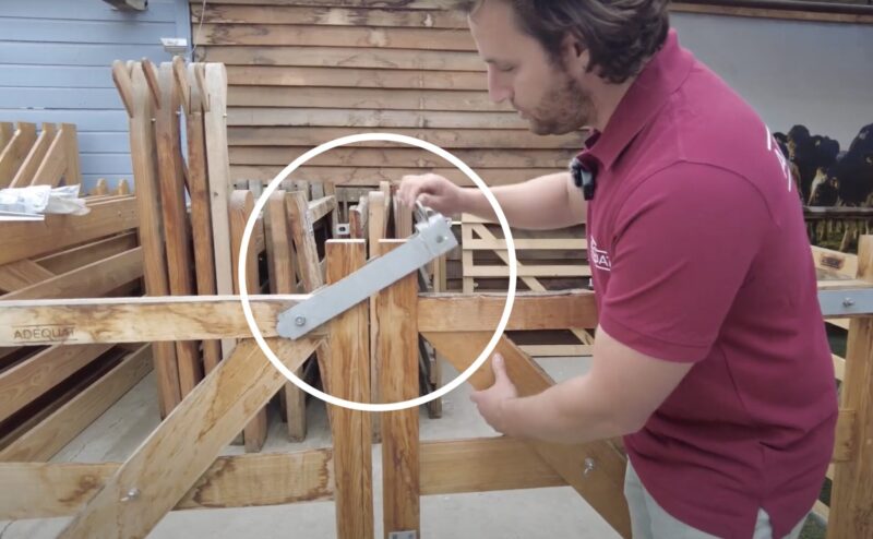 Doppeltor Überwurf verzinkt Stahl