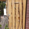 Holztor Garten rustikal Bohlenzaun Kastanienholz Waldkante
