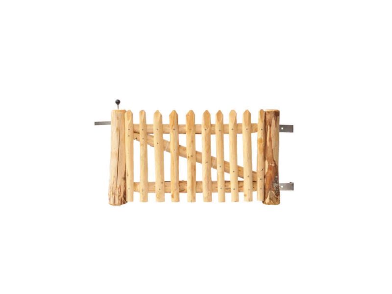 Staketenzauntor 50 cm hoch Kastanie