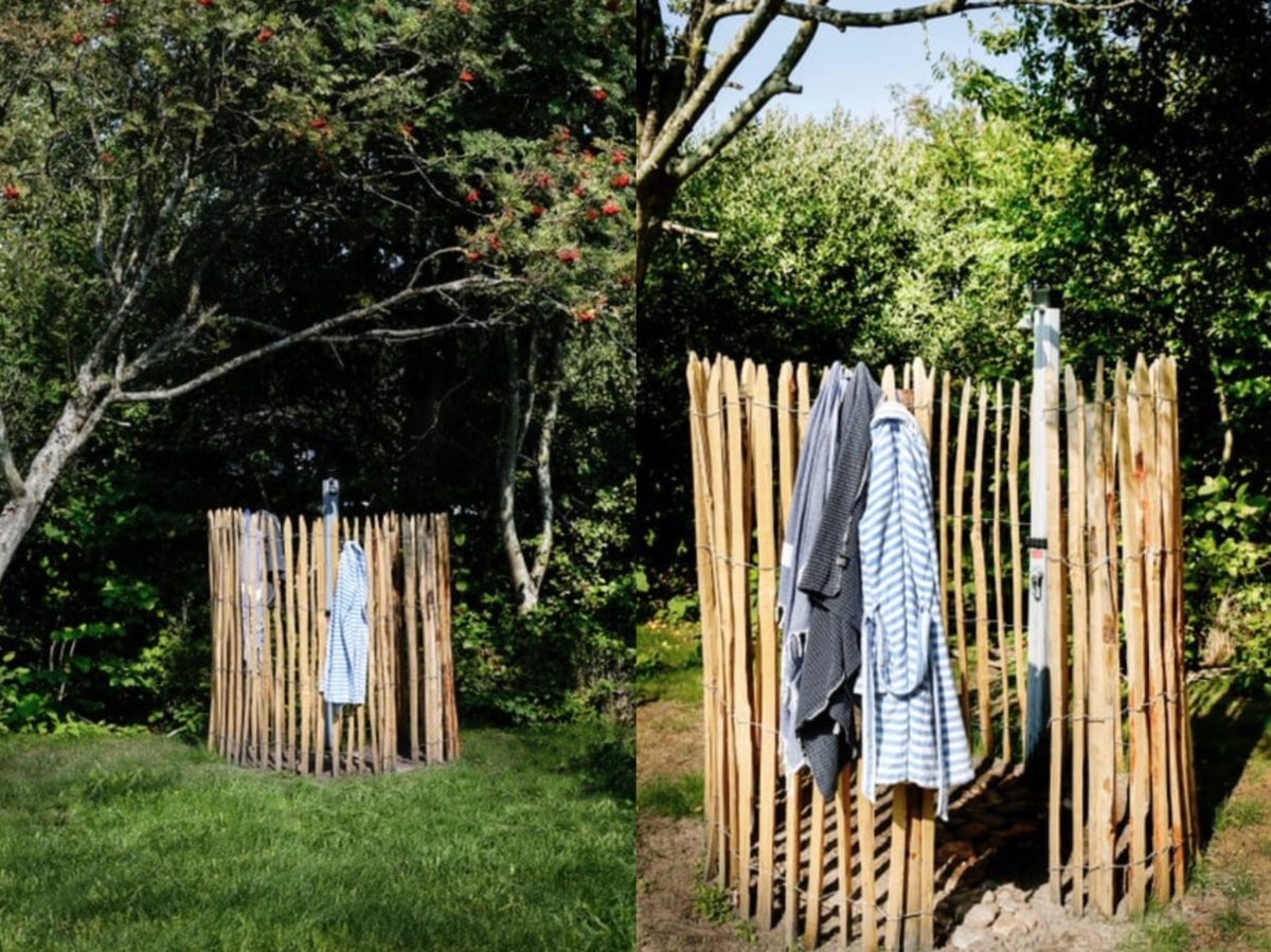 Gartendusche Sichtschutz Holz Gartenduschkabine selber bauen