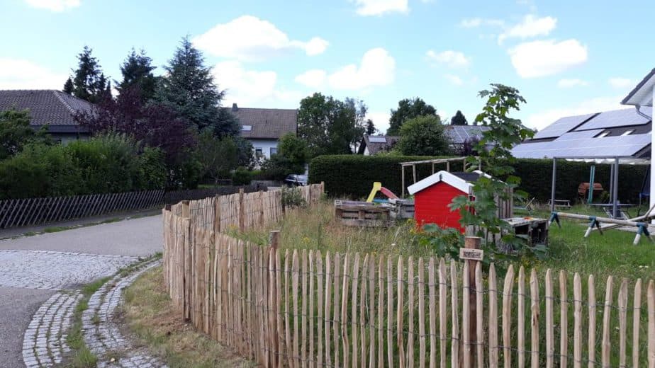 Fr. Staketenzaun 100 cm H mit 4 cm Lattenabstand Hufeisen