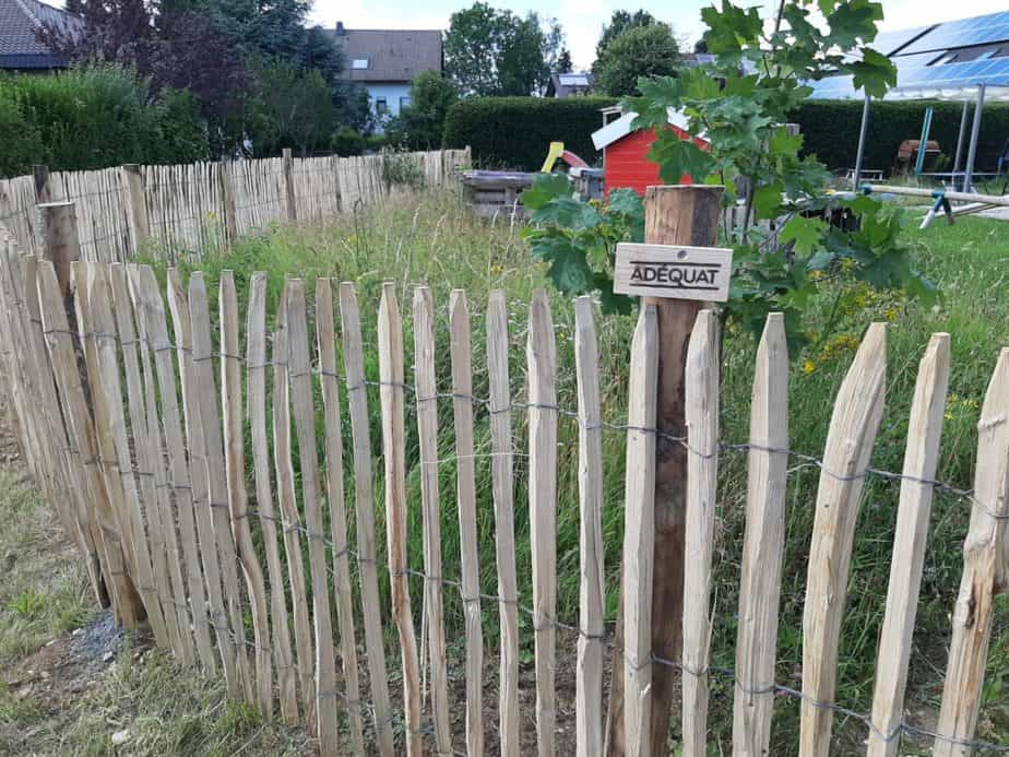 Fr. Staketenzaun 100 cm Höhe mit 4 cm Lattenabstand Hufeisen