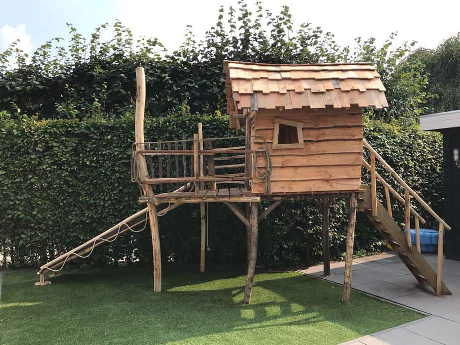 Stelzenhaus Kinder selbst bauen – Holz: Kastanienholz - Adéquat