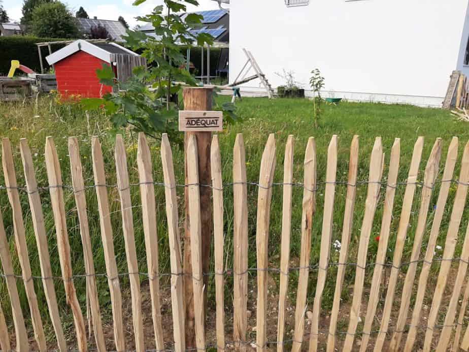 Staketenzaun 100 cm Höhe mit 4 cm Lattenabstand Hufeisen