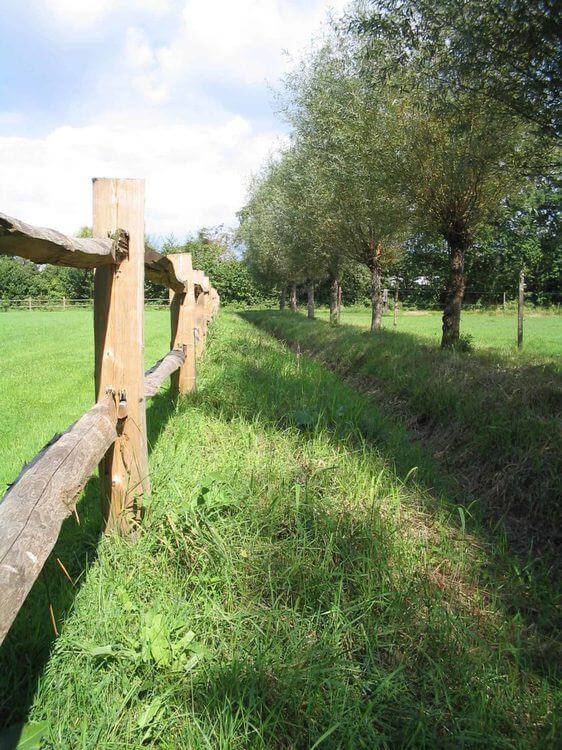 Zaunriegel - Traditioneler 1/4 Riegel aus Kastanie - Post and Rail Fencing - System 2