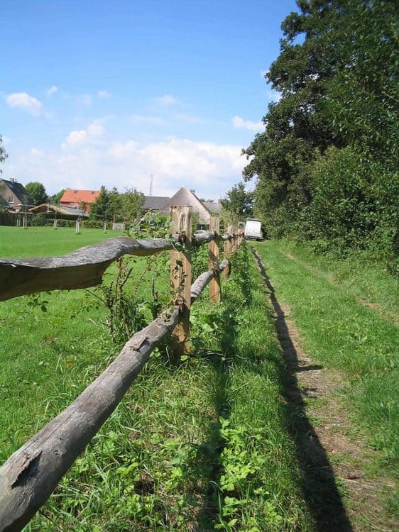 Pfosten Kastanie - Halbrund - System 2