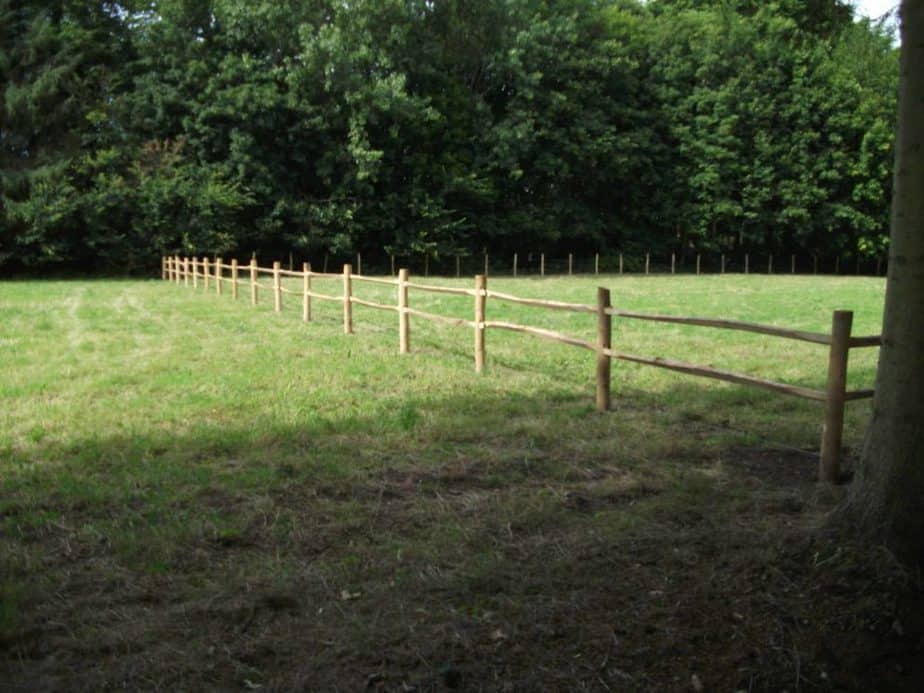 Zaunriegel - Traditioneler 1/4 Riegel aus Kastanie - Post and Rail Fencing - System 2