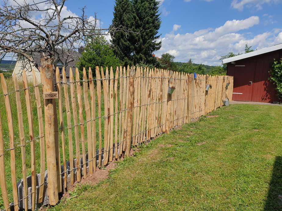 Staketenzaun 120 cm hoch Kastanie Kastanienzaun Günstig kaufen! Adéquat