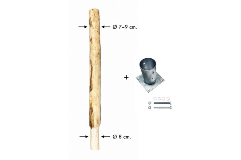Zaunpfosten Pfostenschuh Bodenhülse Aufschraubhülse 8 cm