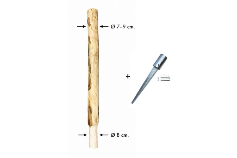 Zaunpfosten Pfostenschuh Bodenhülse Einschlaghülse 8 cm