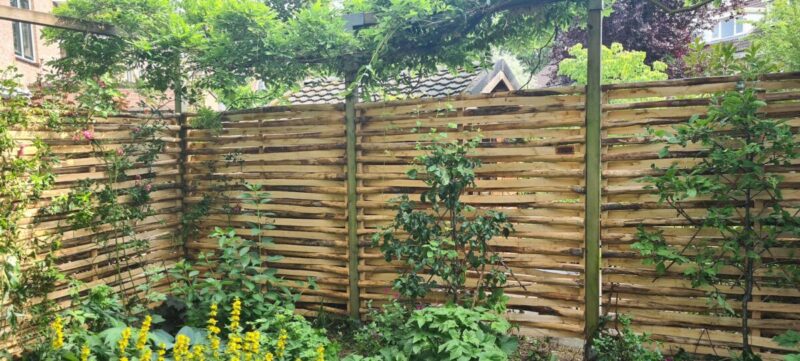 Sichtschutz Paneel Holz Flechtzaun Lamellenzaun Kastanie