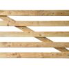 Holztor modern Kastanie 5 Querlatten gerade vorn