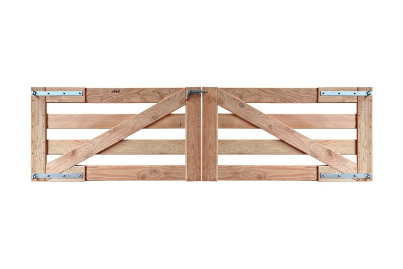 Hoftor 4 Querlatten Douglasie doppelt – Bild 2