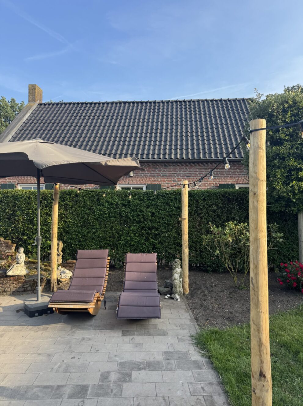 Lichterketten Pfosten Holz
