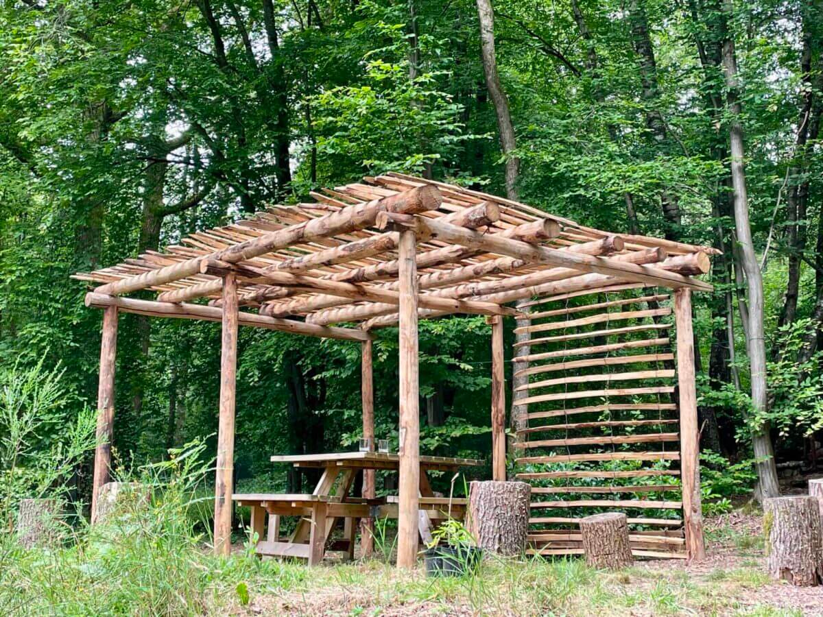 Sitzecke Garten Idee Pergola