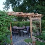 Pergola aus Holz: Pfähle aus Edelkastanie mit 10/12 cm Durchmesser