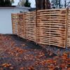 Sichtschutz Flechtzaun – Lamellenzaun Kastanie 180 x 150 cm mit Tor