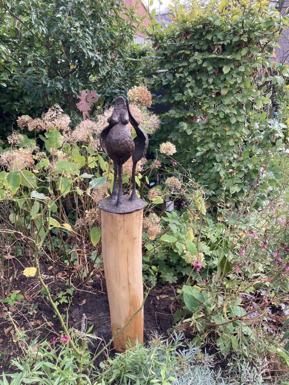 Garten Holzpfahl Kunst Edelkastanie