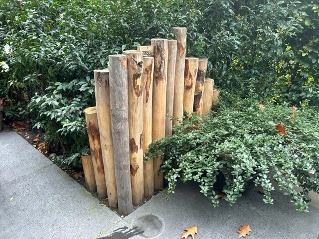 Pfahl Kastanienholz Garten Deko
