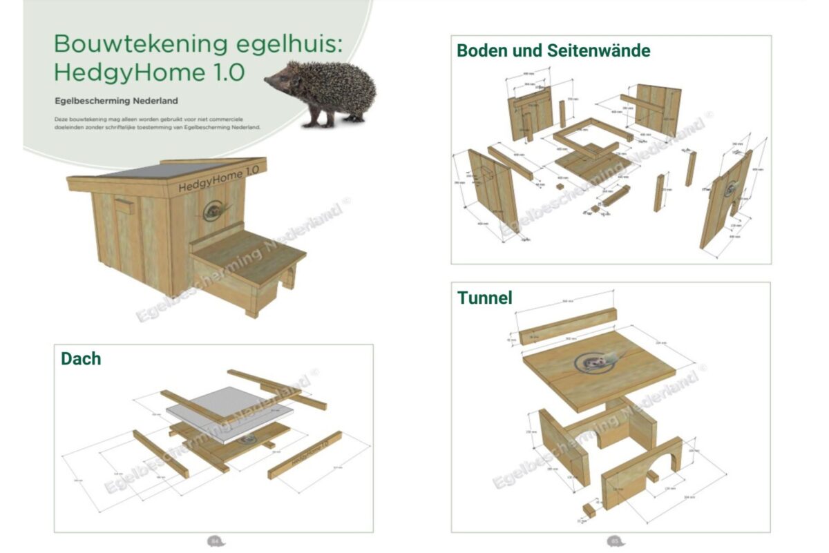 Igelhaus bauen Anleitung