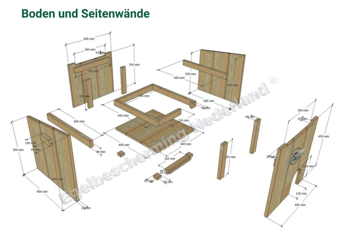 Igelhaus aus Holz bauen