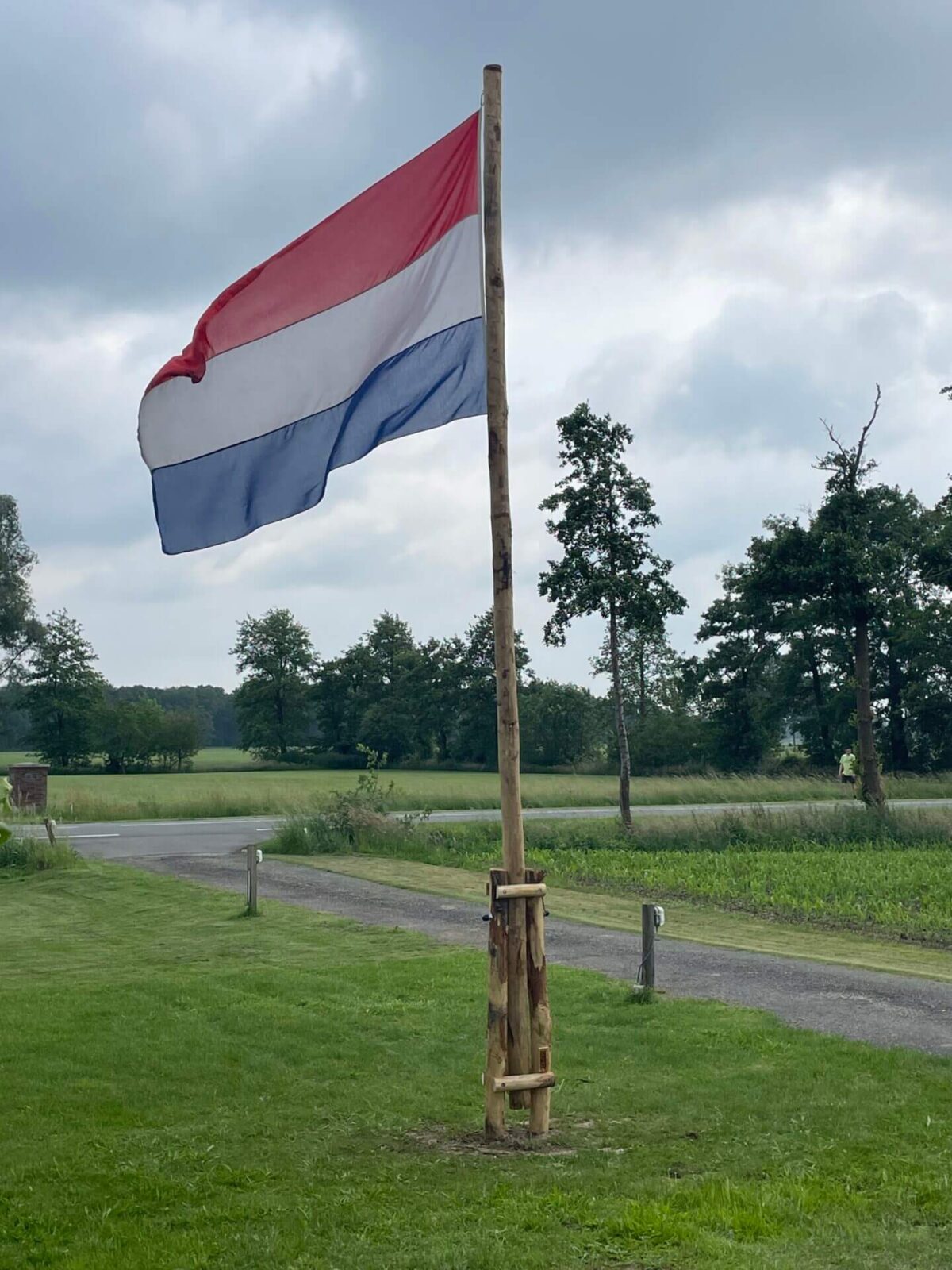 Fahnenmast Holz