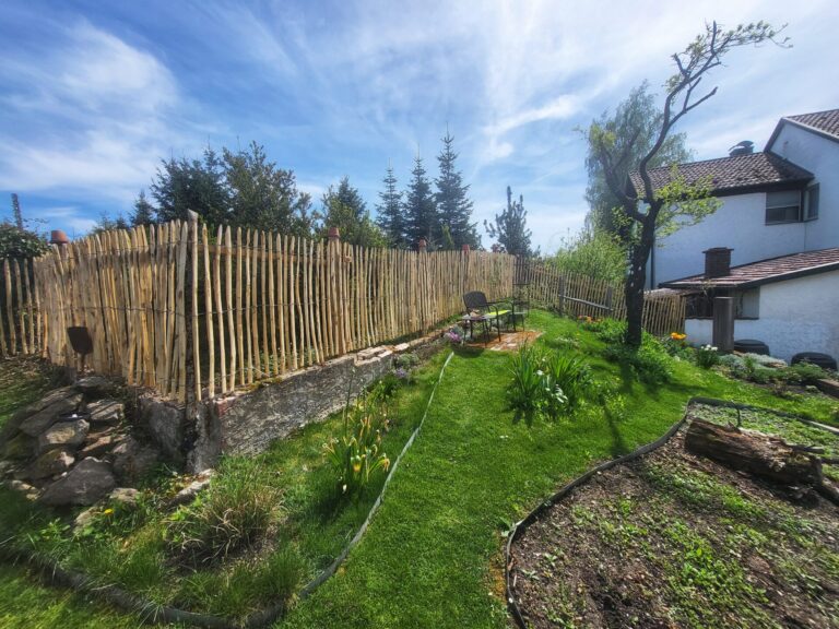Naturzaun Naturgarten Staketenzaun 120 cm hoch