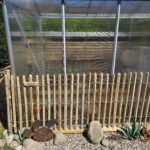 After- Robinie Staketenzaun 80 cm hoch, Abstand 4 cm