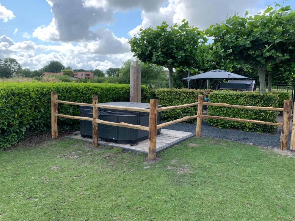 Post & Rail Weidezaun aus Holz
