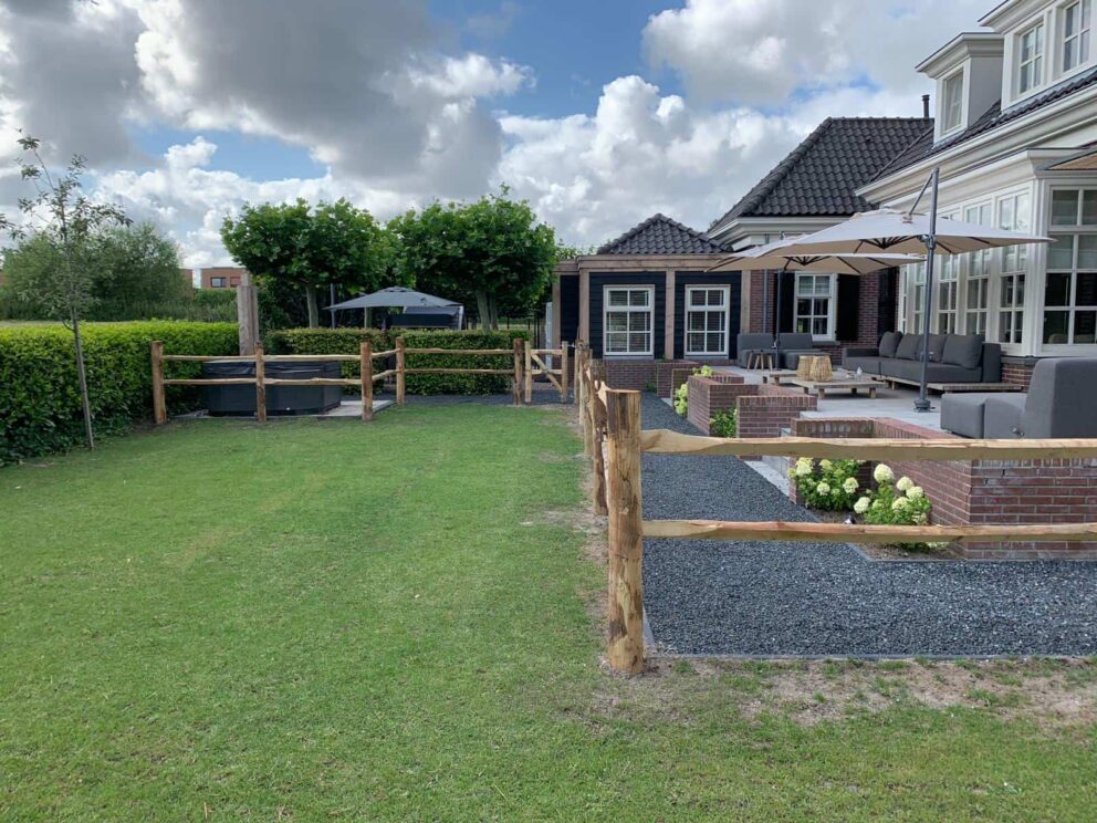 Post & Rail Weidezaun aus Holz