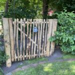Staketenzauntor Kastanie einzeln 120Bx120H (cm)