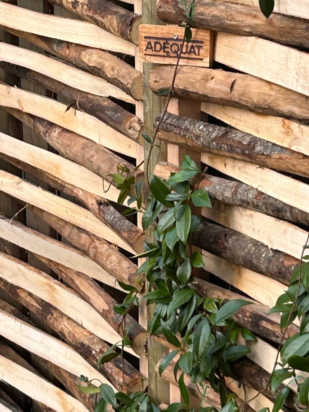 Flechtzaun Holz Sichtschutz