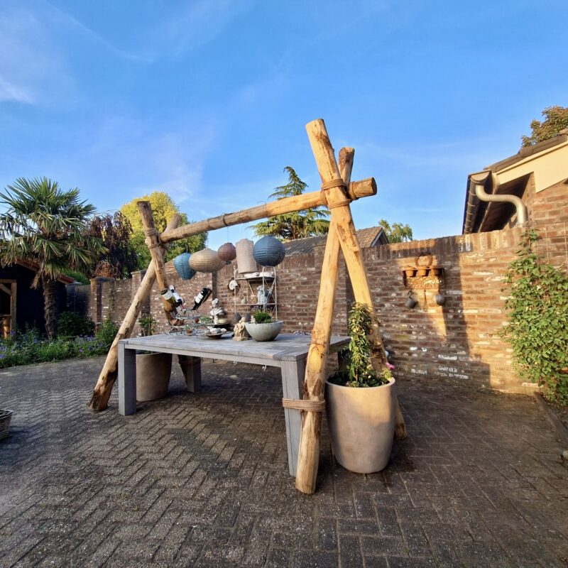 Tischstange Holz Dekostange Tisch