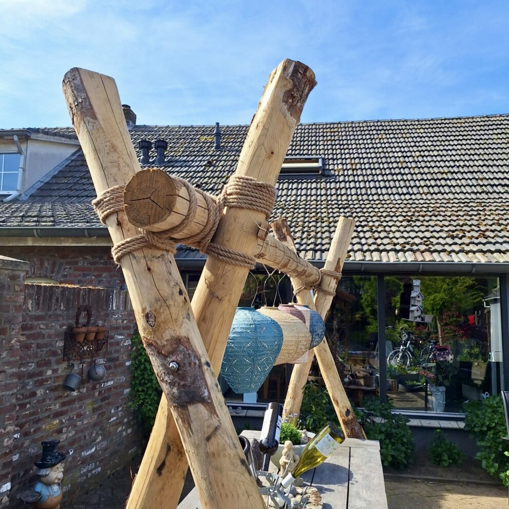 Tischstange Holz Gartentisch