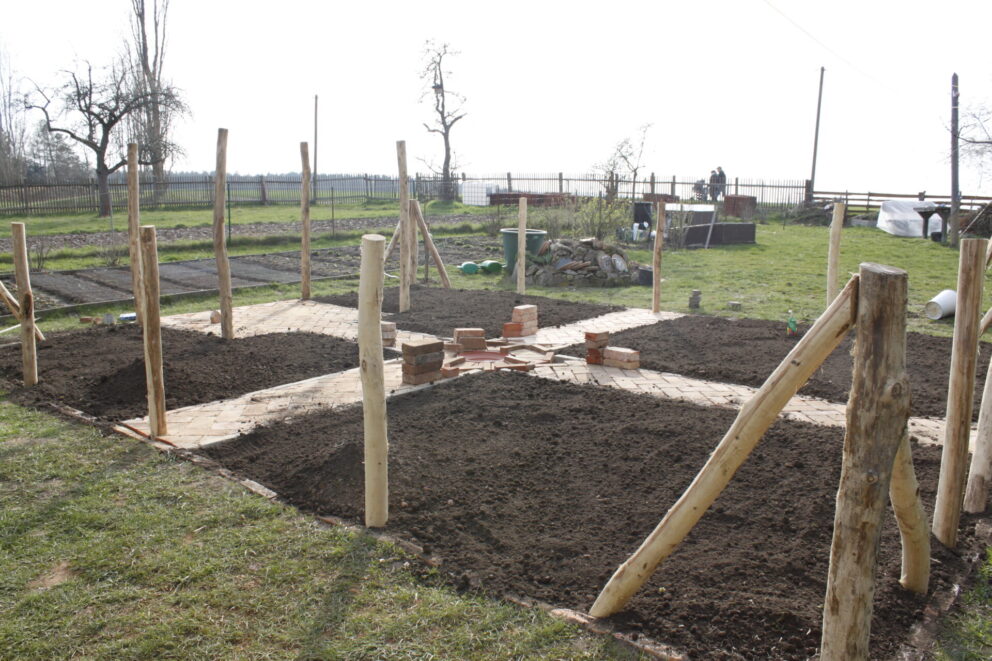 Zaunpfähle aus Holz