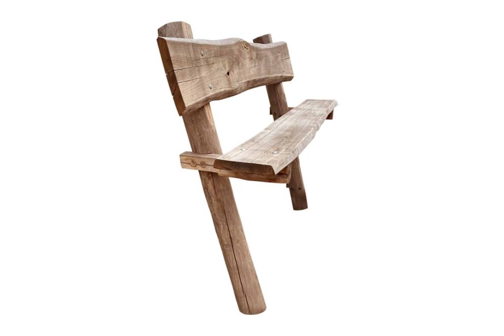 Gartenbank Holz rustikal selber bauen