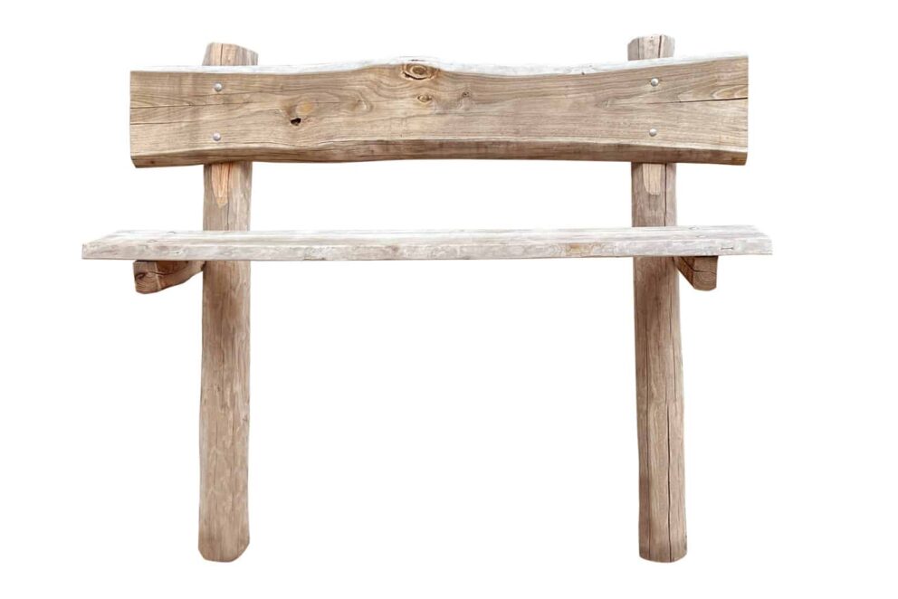 Holzbank rustikal selber bauen