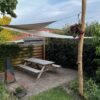 Robinie Rundholz geschliffen 400 cm Sonnensegel Masten