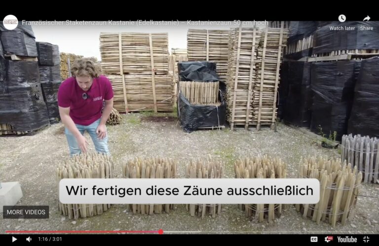 Staketenzaun Video