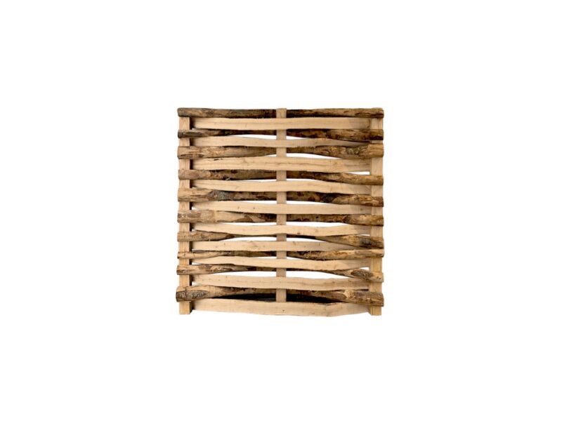 Sichtschutz Flechtzaun Lamellenzaun Kastanie 100 cm hoch 100 cm breit