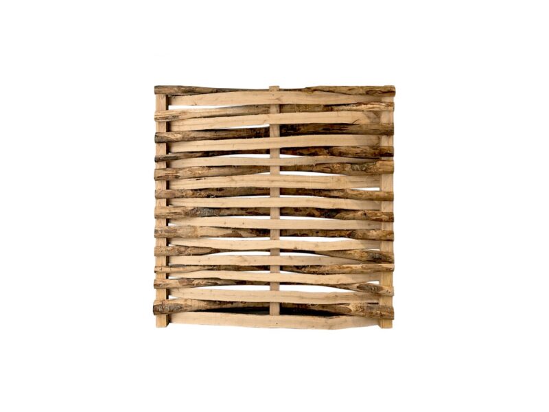 Sichtschutz Flechtzaun Lamellenzaun Kastanie 120 cm hoch 120 cm breit