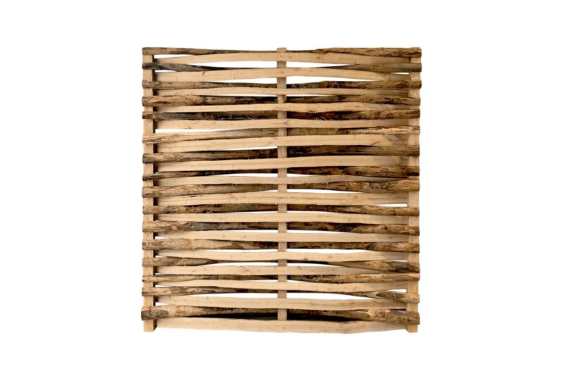 Sichtschutz Flechtzaun Lamellenzaun Kastanie 150 cm hoch 150 cm breit