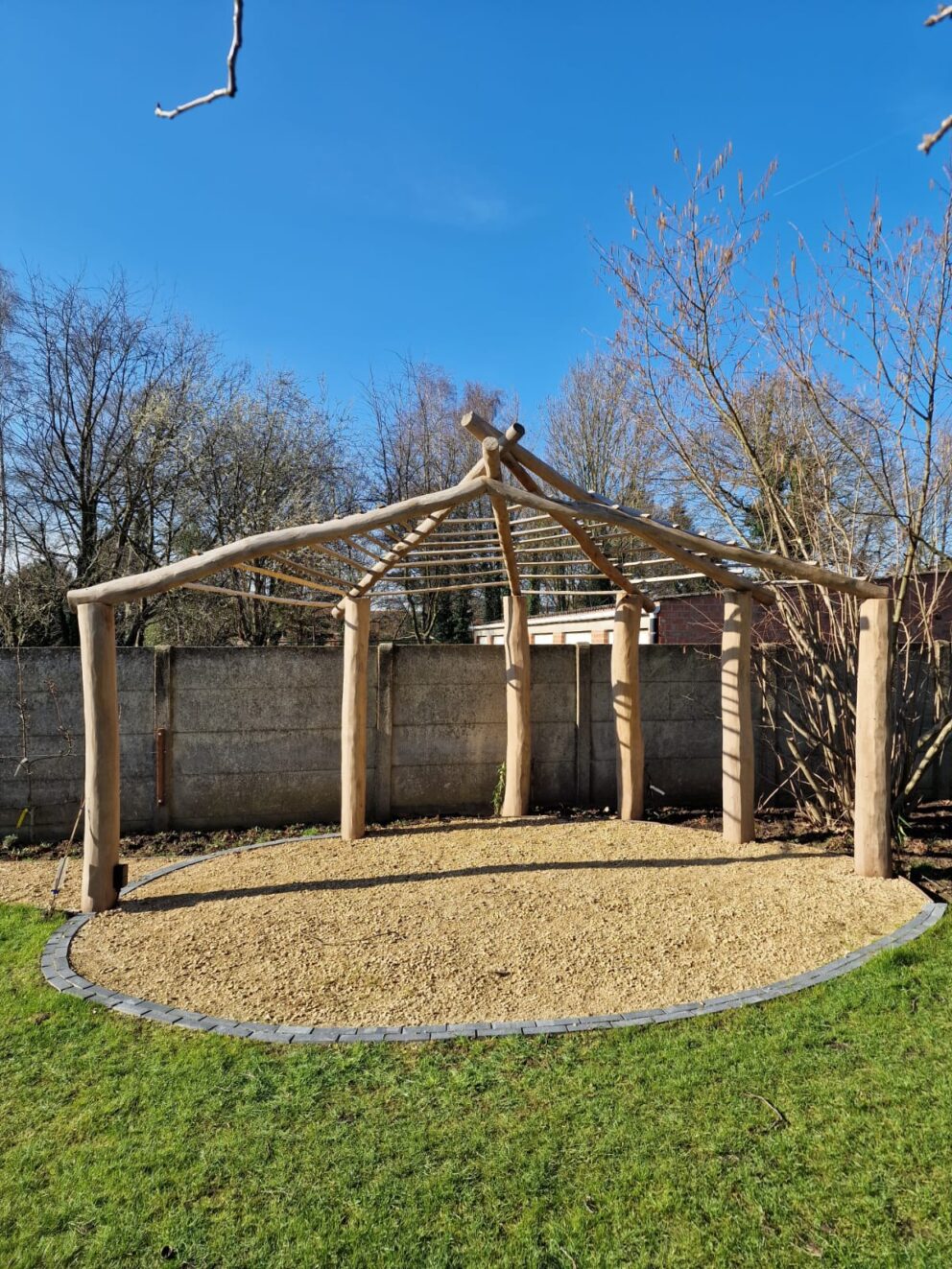 Runde Pergola Holz