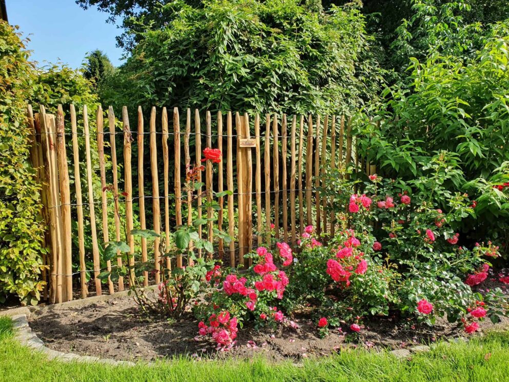 Landhaus Stil Zaun Holz
