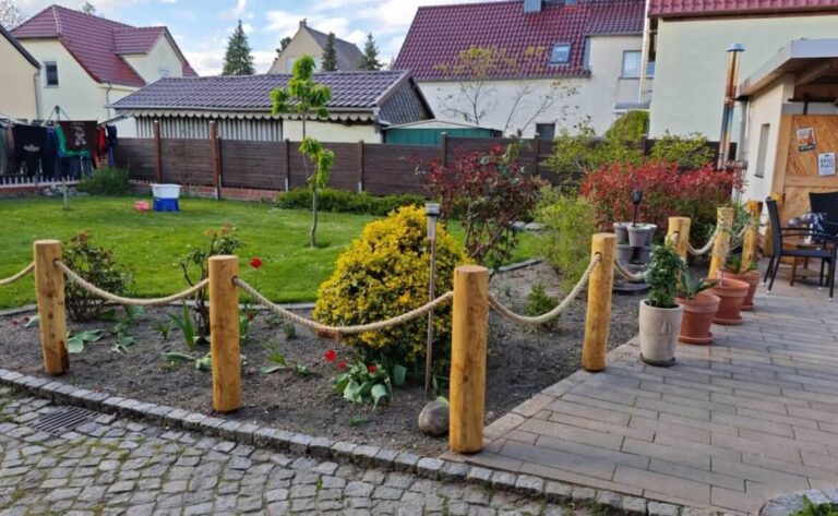 Seilzaun selber bauen