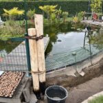 Kastanien Pfost 120 cm lang, Ø 10-12 cm, mit Spitze, Kastanien Pfost 175 cm lang, Ø 10-12 cm, mit Spitze, Kastanien Pfost 200 cm lang, Ø 10-12 cm, mit Spitze, Kastanien Pfost 250 cm lang, Ø 10-12 cm, mit Spitze und Kastanien Pfost 150/160 cm lang, Ø 10-12 cm, mit Spitze