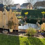 Kastanien Pfost 120 cm lang, Ø 10-12 cm, mit Spitze, Kastanien Pfost 175 cm lang, Ø 10-12 cm, mit Spitze, Kastanien Pfost 200 cm lang, Ø 10-12 cm, mit Spitze, Kastanien Pfost 250 cm lang, Ø 10-12 cm, mit Spitze und Kastanien Pfost 150/160 cm lang, Ø 10-12 cm, mit Spitze