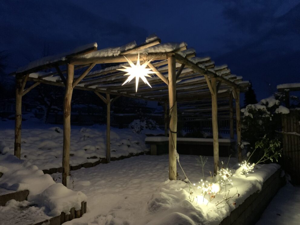 Weihnachtsbeleuchtung Garten
