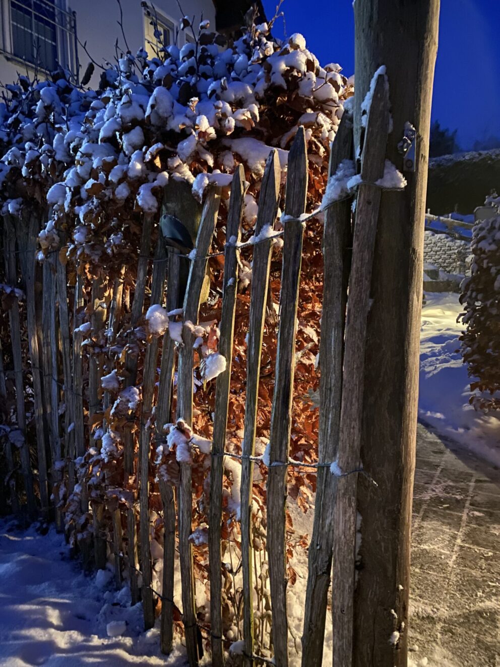 Fr. Staketenzaun Kastanien 120 cm hoch, Abstand 6 cm, 10m Rolle