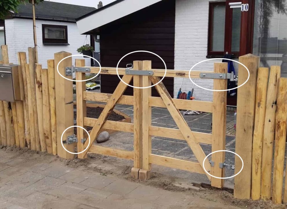 Torbeschläge für Holztor